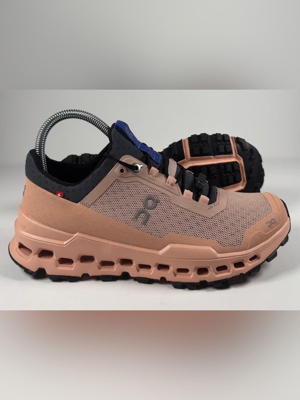 On Cloud Ultra 2 Women’s Rose/ Sand Cloudtec Helion Trail Running Shoes Size 7.5